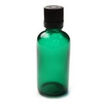 Sticla pentru uleiuri PET verde, 50 ml
