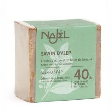 Sapun traditional de Alep cu 40% ulei de dafin, 185 g