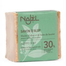 Sapun traditional de Alep cu 30% ulei de dafin, 185 g